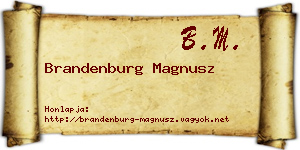 Brandenburg Magnusz névjegykártya