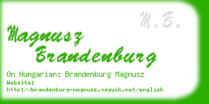 magnusz brandenburg business card